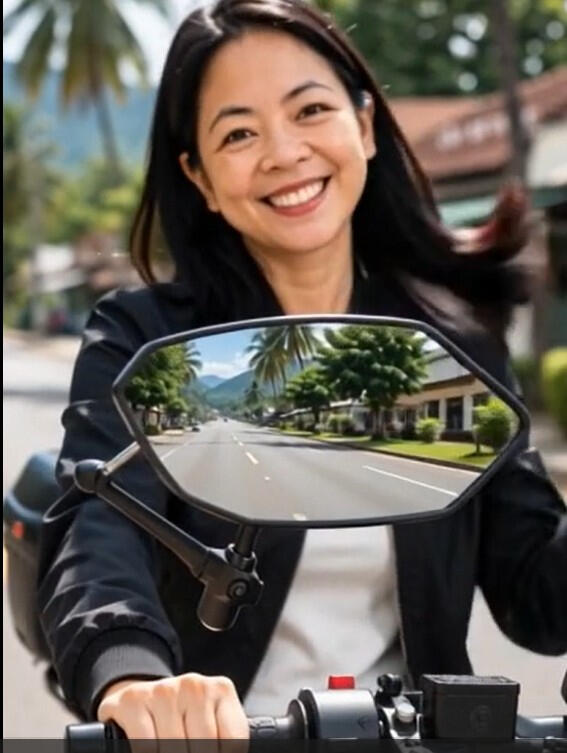 🏍️ HD Motorcycle Side Mirror Motorcycle Side Mirror Anti-glare Rotatable Control High Definition Large Rearview Mirror Universal